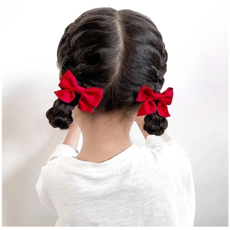 Pinza para el pelo con lazo de 2 piezas, pinzas para el pelo de flores elegantes para niños y mujeres, conjunto de accesorios para el cabello con horquillas, accesorios Bair de estilo coreano