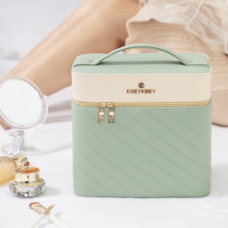 Makeup Bag Toiletry Cosmetic Storage Box Portable travel Make Up Suitcase