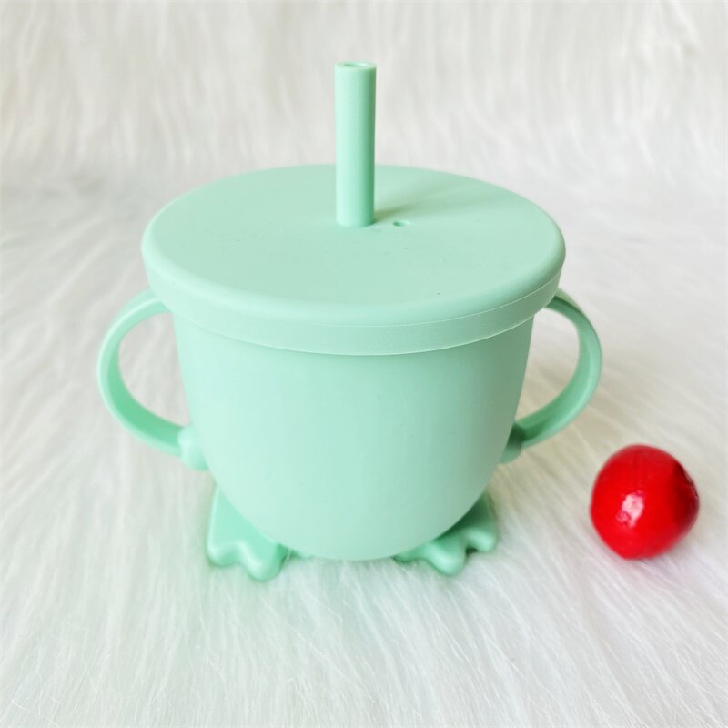 1Pcs Silicone Cartoon Children's Snack Cups -Proof Portable Shape Silicone Cups Safety Environmental: 13