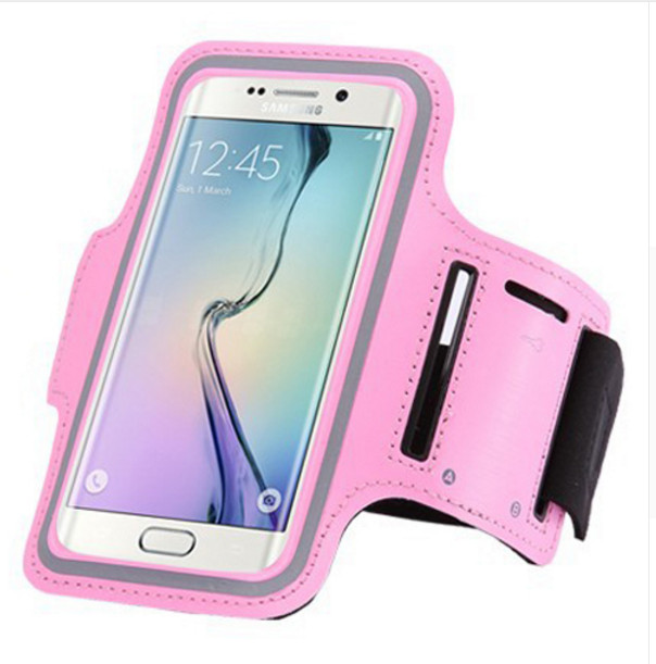 Telefonarmbånd, der bærer mobiltelefon, der kører sport håndledsposeholder til huawei  p10 p9 p8 lite / oneplus 5 3t 3 2: Lyserød