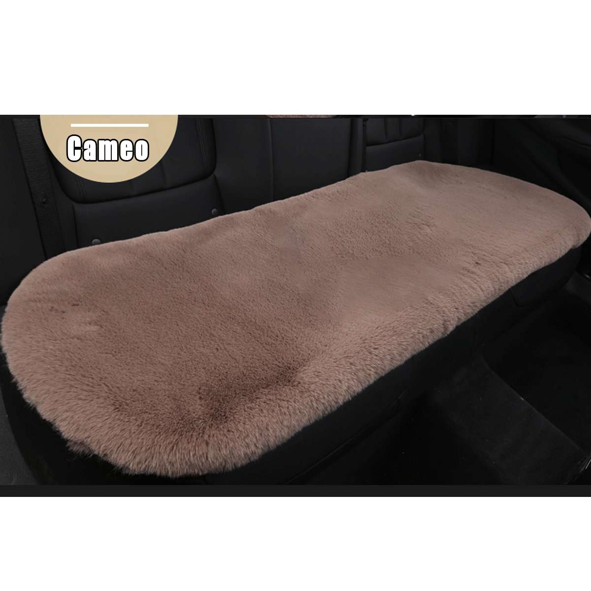 Fausse fourrure universelle couverture avant de voiture housse de siège arrière coussin tapis Automobiles housses de siège accessoires intérieurs pour hiver plus: Rear Cameo
