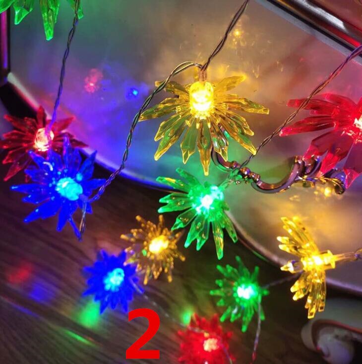 Zon Bloem Batterij String Verlichting Outdoor Led Lamp: 2