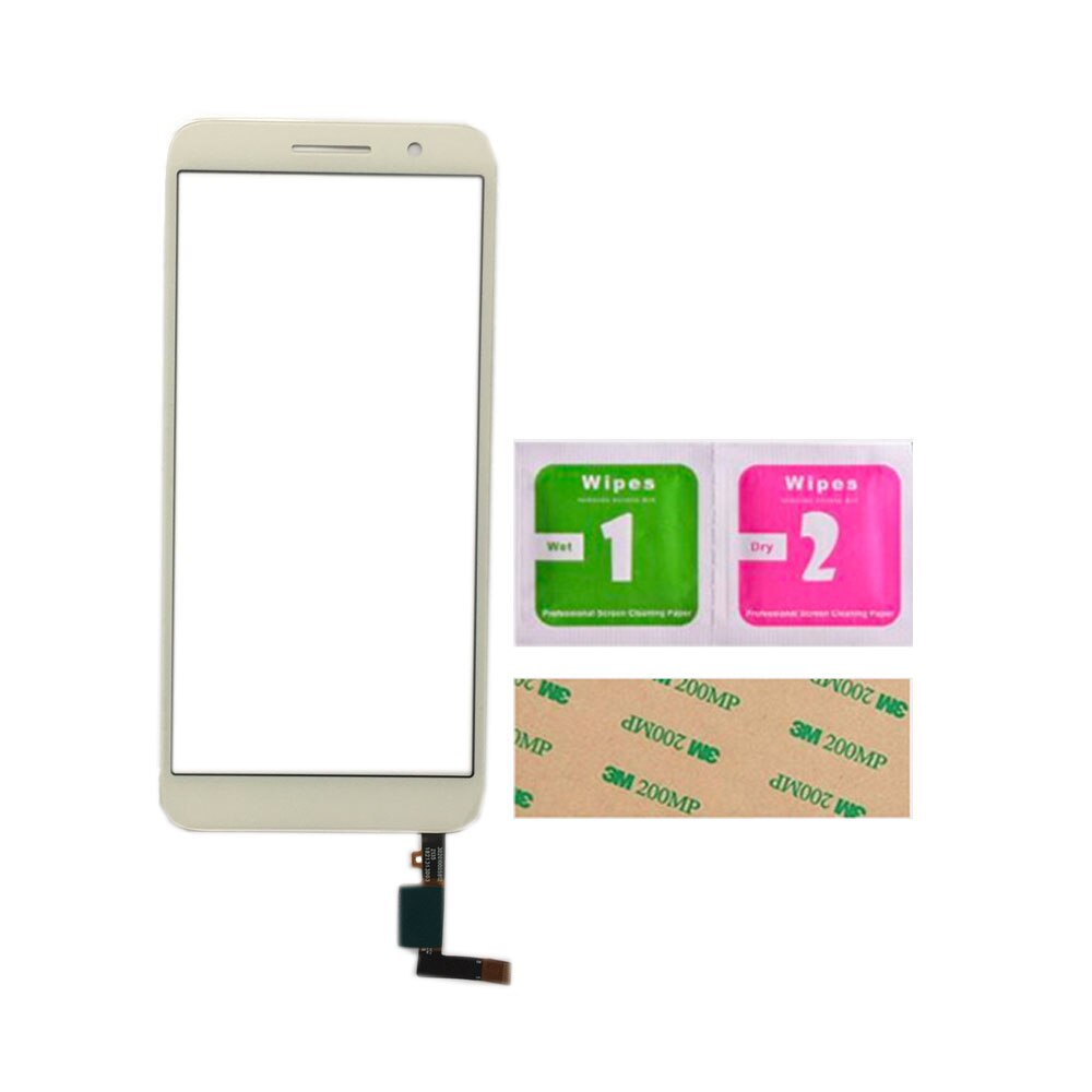 Touchscreen Digitizer Tafel Für Alcatel 1 5033 5033D 5033X 5033Y 5033A 5033J TouchScreen Sensor Werkzeug 3M Kleber Tücher berühren: weiß nein Tools