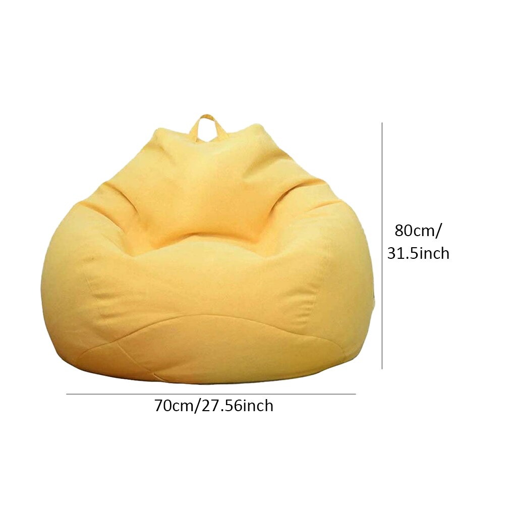 Pouf housse doux intérieur chambre paresseux transat adultes enfants Extra grande salle de jeux lavable pas de remplissage linge de rangement décor à la maison