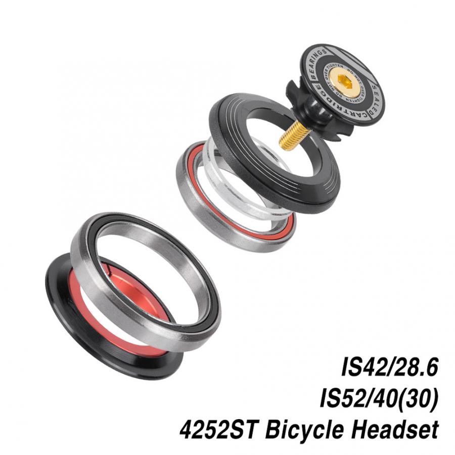 Bike Tube Headset 42 52mm Road Bike Front Fork Headset Tapered Tube To Straight Tube Bicycle Headset Bearing Bicycle Parts
