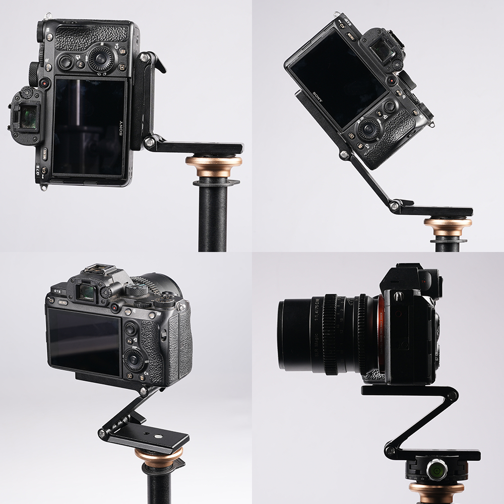 Universal Flex Tilt Head Z Mount Bracket Arca-Swiss Tripod Quick Release Plate for Monopod Slider Stabilizer Gimbal SLR Cameras