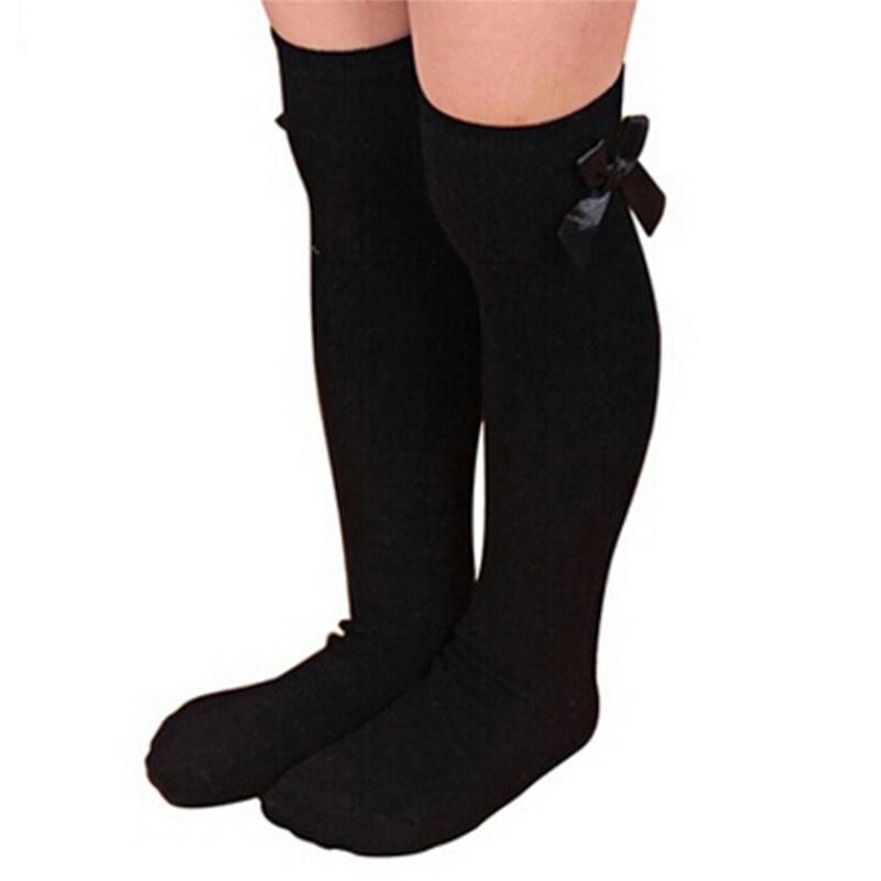 bébé vêtements d'été nouveaux enfants en bas âge filles grand arc genou haute longue doux coton bébé chaussettes nœud papillon 100% coton chaussettes: style1