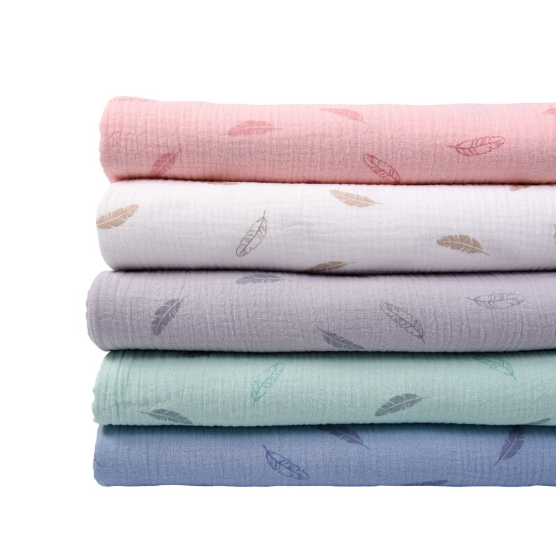 Double Cotton Gauze Muslin Printed Fabric Diy Double Gauze Fabric For Baby 100% Cotton Fabric Cotton Muslin Double Fabric