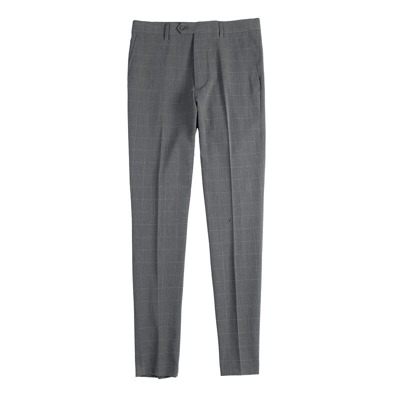 Business casual slim fit ruudullinen housut miesten mekko keväällä kaikki sopivat suorat toimistohousut juhlavaatteet 28-36