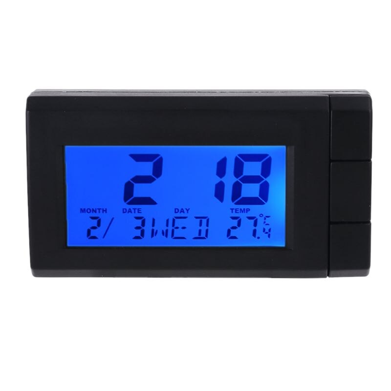 Digitale Auto Thermometer Klok Maand Datum Met Blauw Backlight Decoratie Ornament