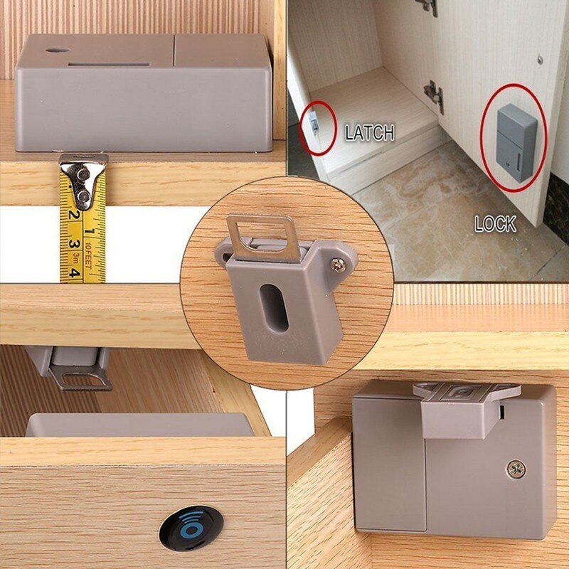 IC Card Sensor Digital RFID Drawer Card Lock DIY Electronic Invisible Hidden RFID Cabinet Lock