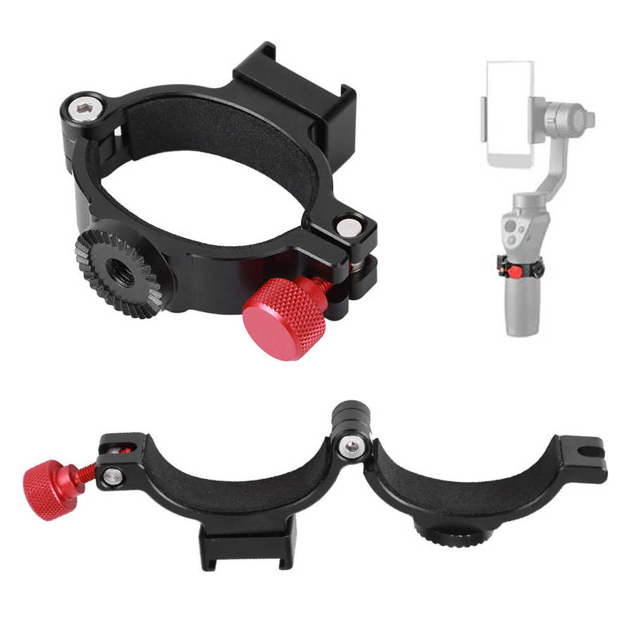 Kameradel quick release koldsko ekspansionsbeslag til dji osmo mobile 2 3 mobiltelefon ballhead stabilisator kameraenheder