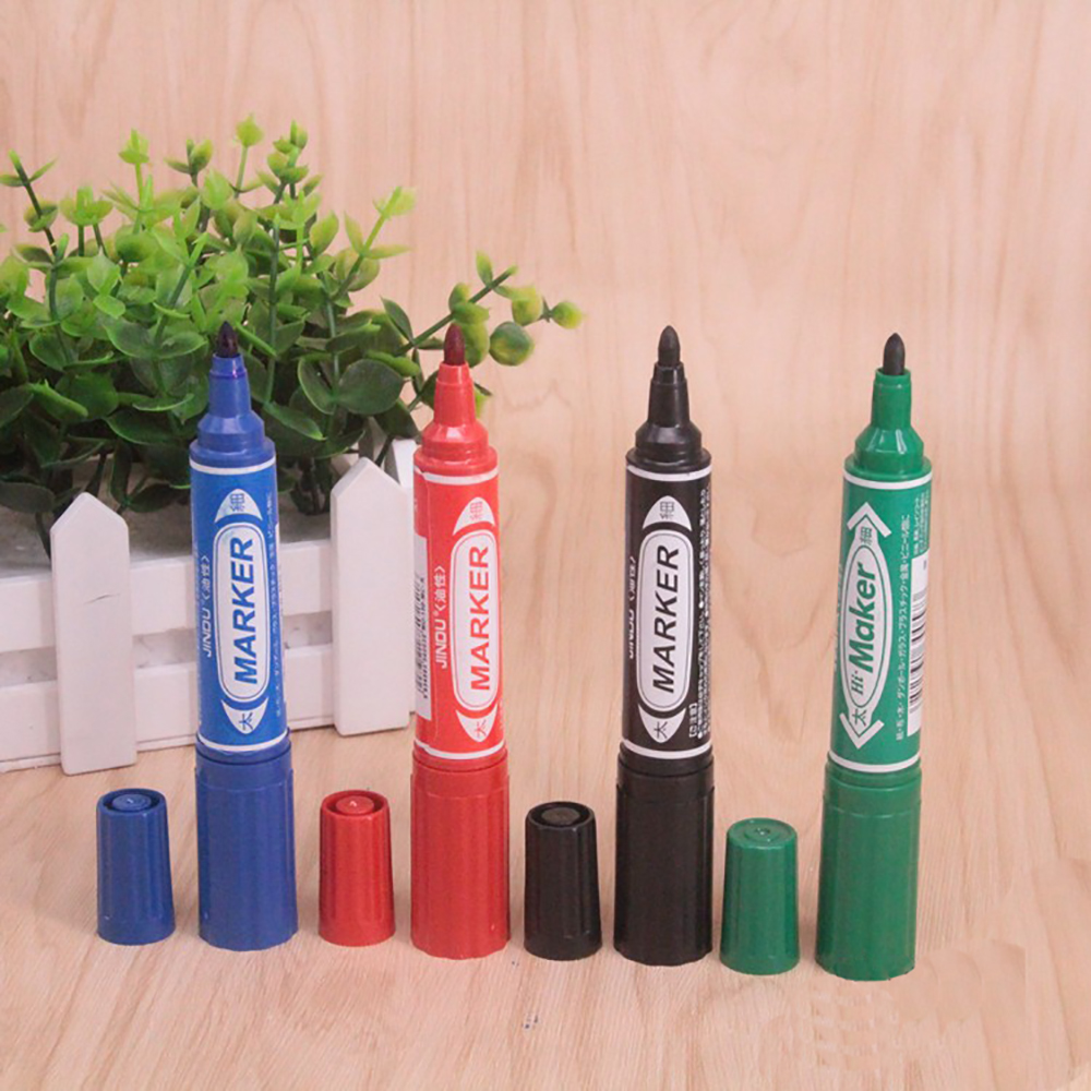 6 Pcs/Lot Zebra MO-150-MC Hi-Mckee Oil-Based Marker 1.5-2.0MM &amp; 6.0MM Dual Tip Marker Pens Office School Supplies