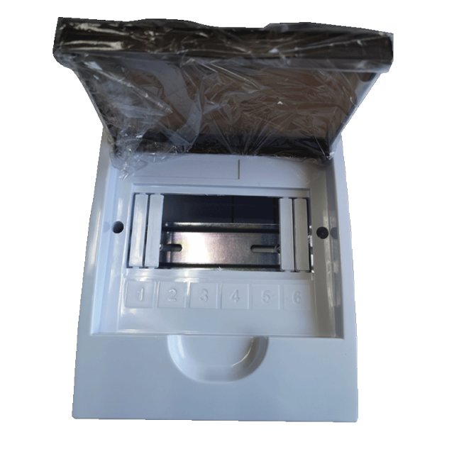Plastic Power Electrical Distribution Box Surface Mounted Modular Switch Box MCB Switchboard 4-36 Ways--TSM Type: 6ways   148x210x100