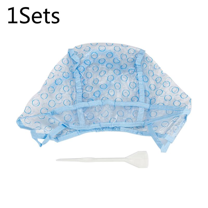 5 Juegos de gorro desechable para recoger y teñir el cabello, gorro de tinte de seguridad para salón de belleza, juego de herramientas de peinado, herramienta para colorear y peluquería: 1Sets