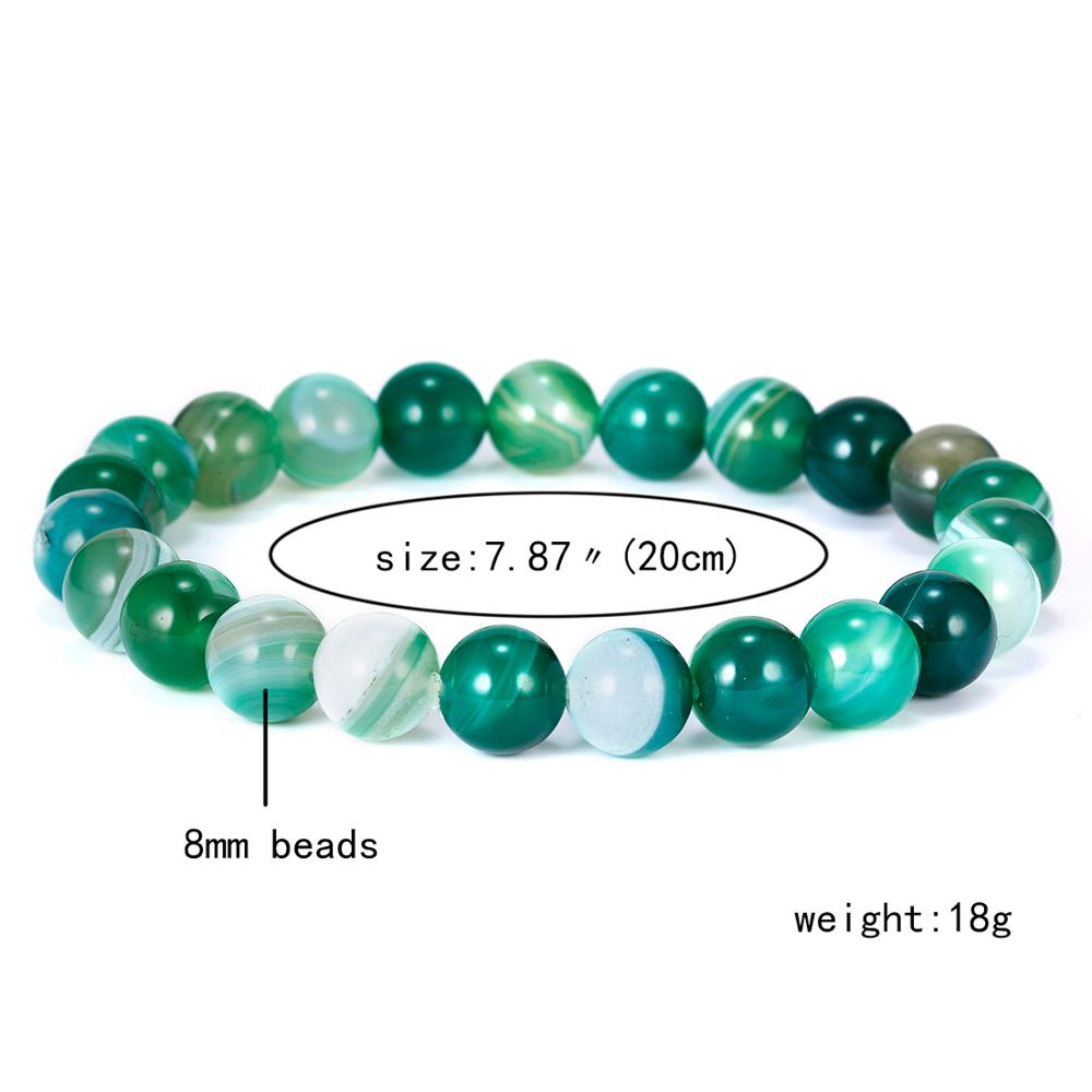 Natural Stone Bracelets Indian Natural Stone Amethysts Beaded Round Beaded Stretch Bracelets Bangles Unisex: 2