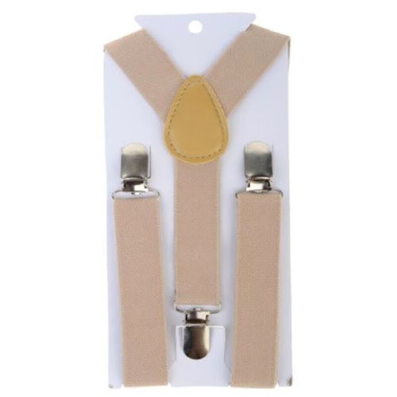 Justerbara barn hängslen bälte baby pojkar flickor clip-on y-back elastiska hängslen kostym soild färg rem tillbehör: 13