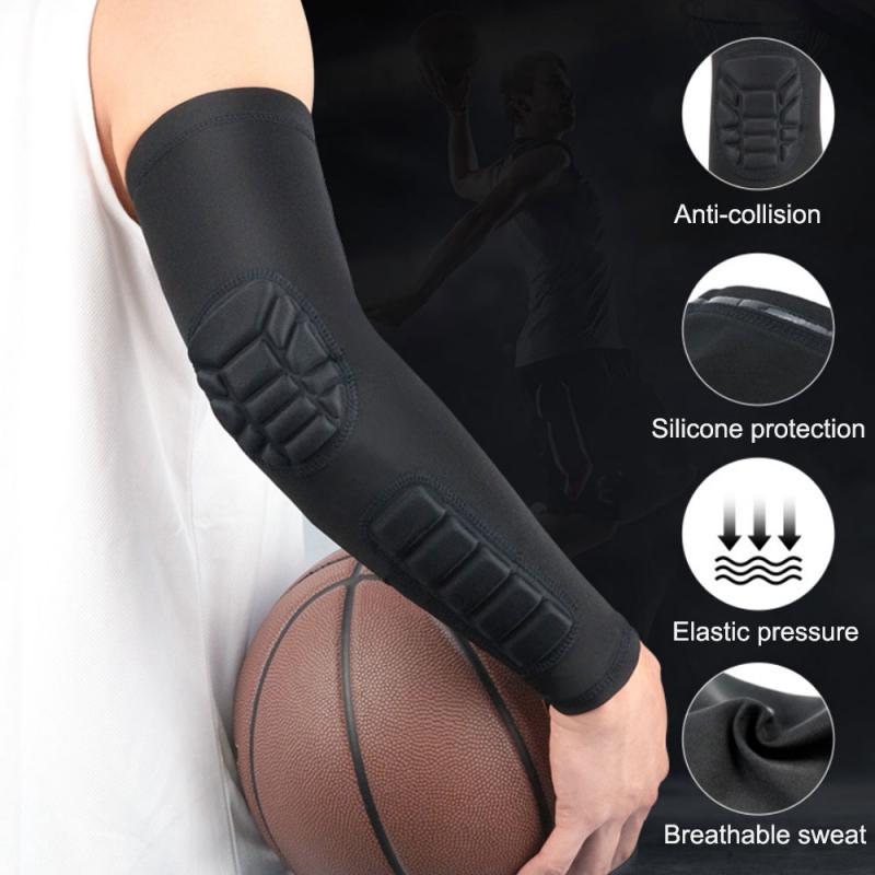 Unisex Sleeve Honeycomb Elbow pads Crashproof Football Basketball Shooting Arm Sleeve Elbow Support Safety Protection 8