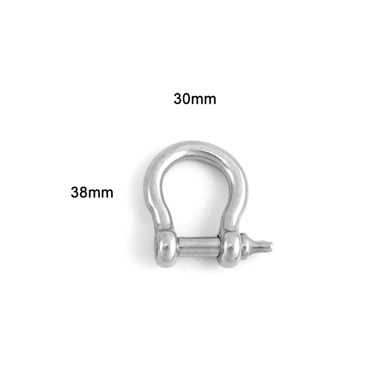 Edelstahl Schraube Klettern Getriebe Karabiner Schnell Links Sicherheit Snap Haken für Luxus Hängen Ketten Anhänger Schmuck Machen: Horseshoe30x38-Steel