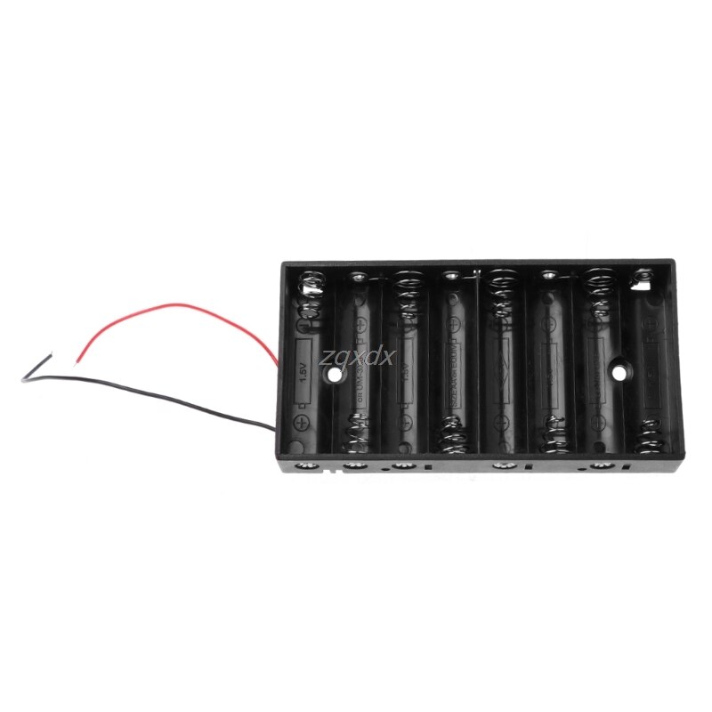 Plastic 8X1.5V Aa 2A Cell Batterij Houder Opbergdoos Standaard 12V Case