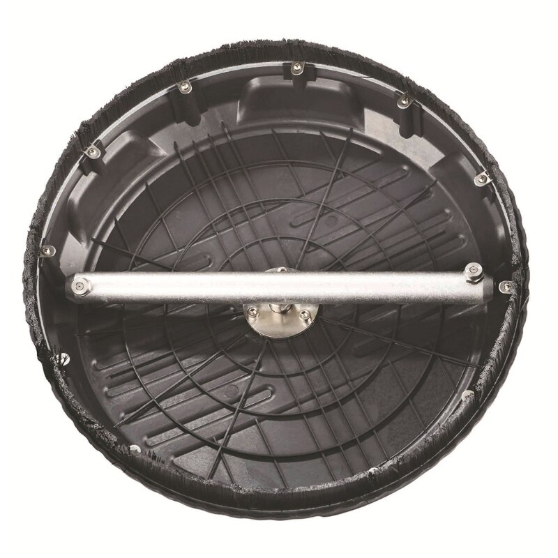 High Pressure Round 15" Floor Scrubbing Disc Washer Household Pavement Cleaner Attachment with Rotating Jets for Courtyard Clean