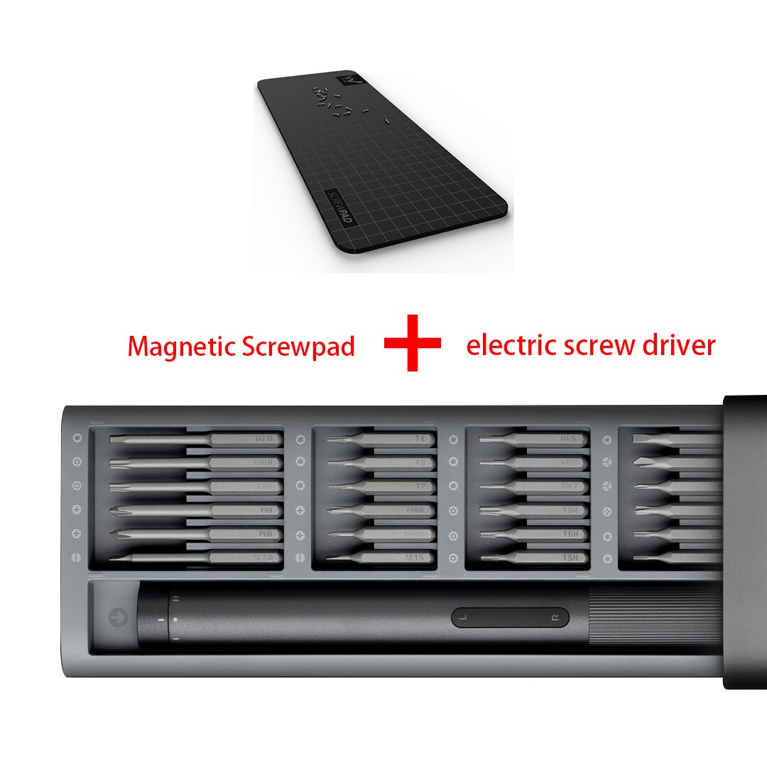Xiaomi Mijia elektryczny zestaw precyzyjnych wkrętaków dwubiegowy za chwilę obrotowy precyzyjna kontrola DIY demontowalny zestaw śrubokrętów: magnetic