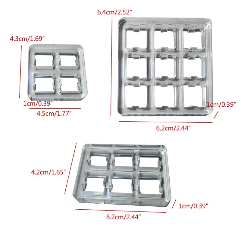 Switch Tester Base Transparent Acrylic Plate for cherry MX Switch Storage Display Board Tester Base Y4QD