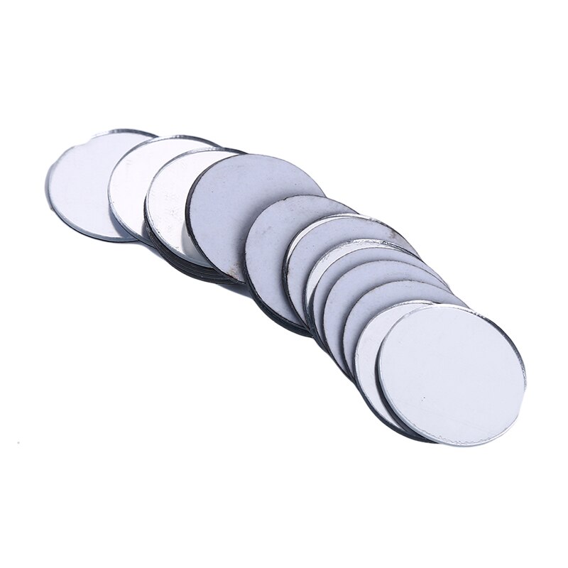 100 stk / pakke prikker klistermærker aftagelige diy akryl spejl klistermærker børneværelse dekorative væg kunst hjem mærkater: Sølv