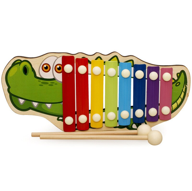 1 pieza de dibujos animados Mingrui tocar piano niños música xilófono educación temprana instrumento instrumental Orff