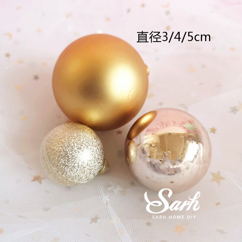 Crown Swan Gold Feather Cake Topper Hollow Star Birthday Party Decoration for Baby Shower Baking Supplies Anniversary Sweet: Gold balls set