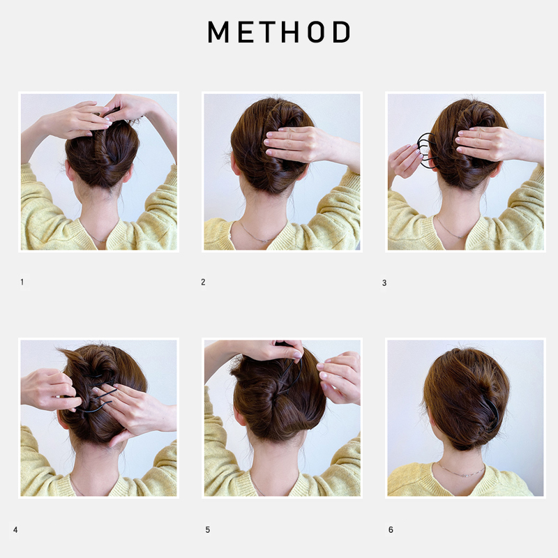 Koreaanse Stijl Haarspeld Kam U Vorm Vlechten Twist Vork Krullend Haar Clip Mode Vrouwen Styling Tool Haar Sticks Haaraccessoires