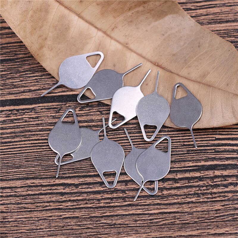 10pcs Sim Card Tray Removal Eject Pin Key Tool Stainless Steel Needle for iPhone iPad Samsung for Huawei xiaomi