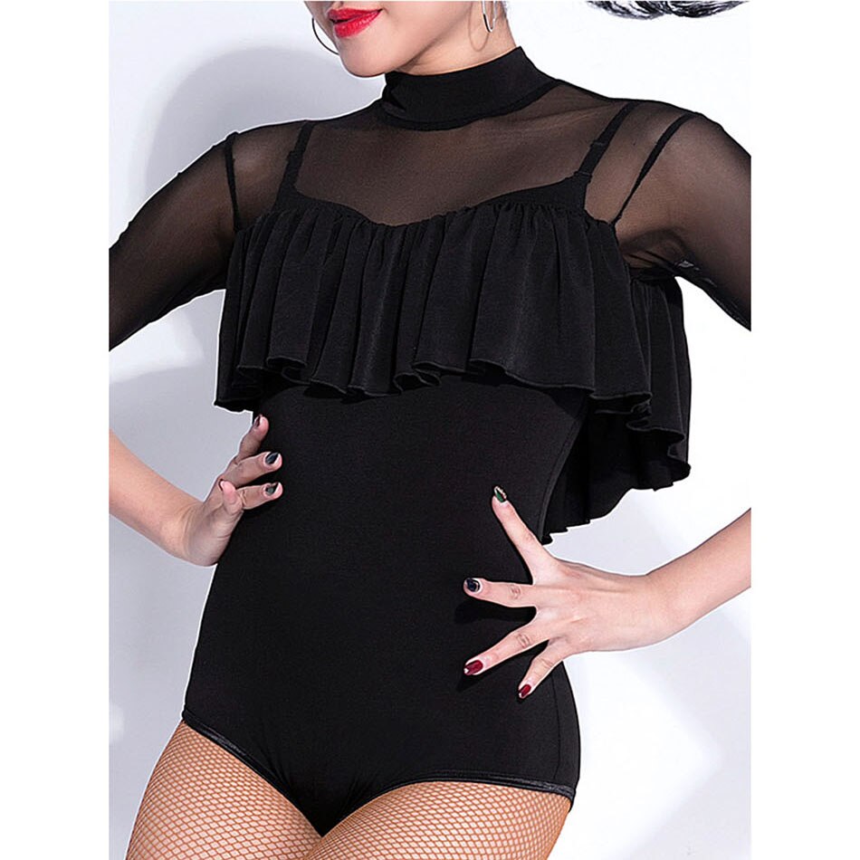 Latin Dance Dress Women Half Sleeve Latin Dance Tops with Safety Pant for Ballroom Samba Tango Chacha Dancing Performamnce L1034