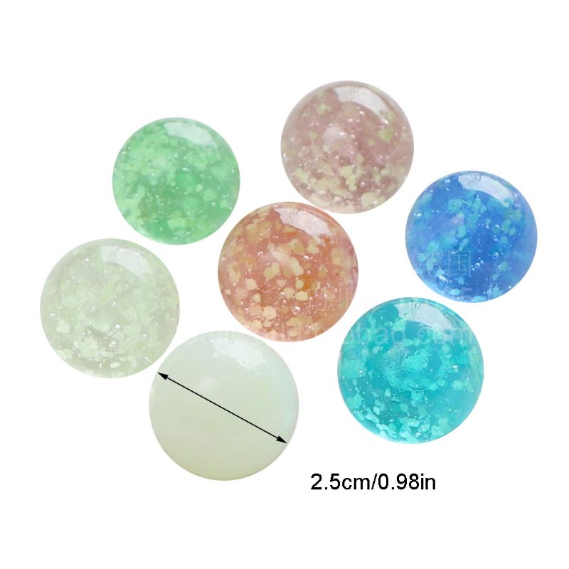 Lichtgevende glazen bol 7 stuks/partij 25mm transparante decoratieve ballen voor aquariums  g99c