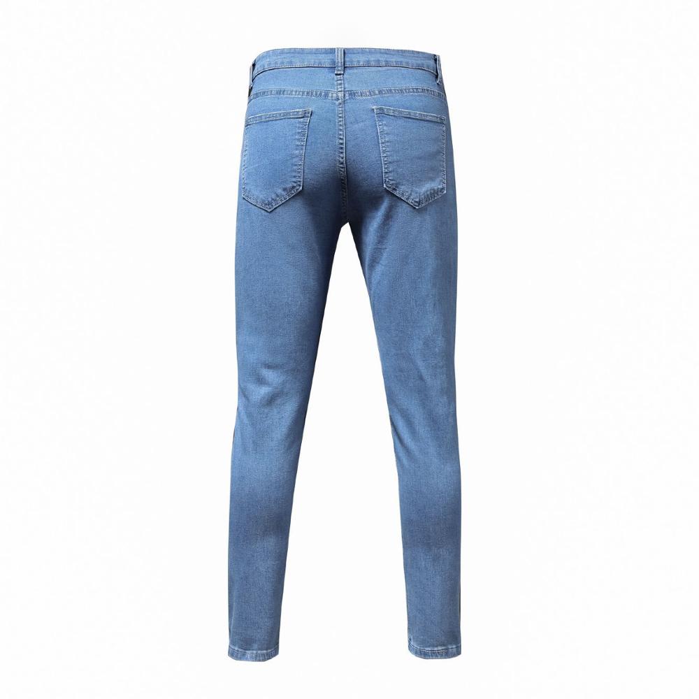 Jeans heren skinny stretch heren gekleurde jeans heren slim fit jeans homme casual broeken pantalon jeans heren denim blauw
