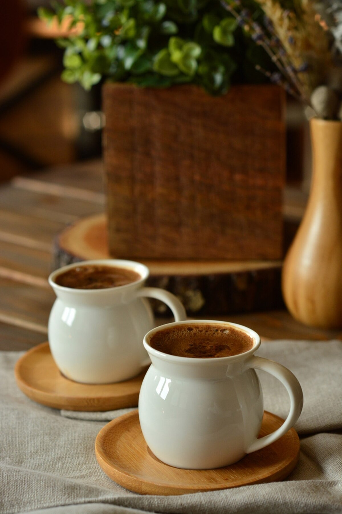 Hvidt kaffestel kaffestel espressokop te kop porcelæn catering ben kaffekop drikkegrej dekorativt køkkenredskab: 2 stk kaffestel