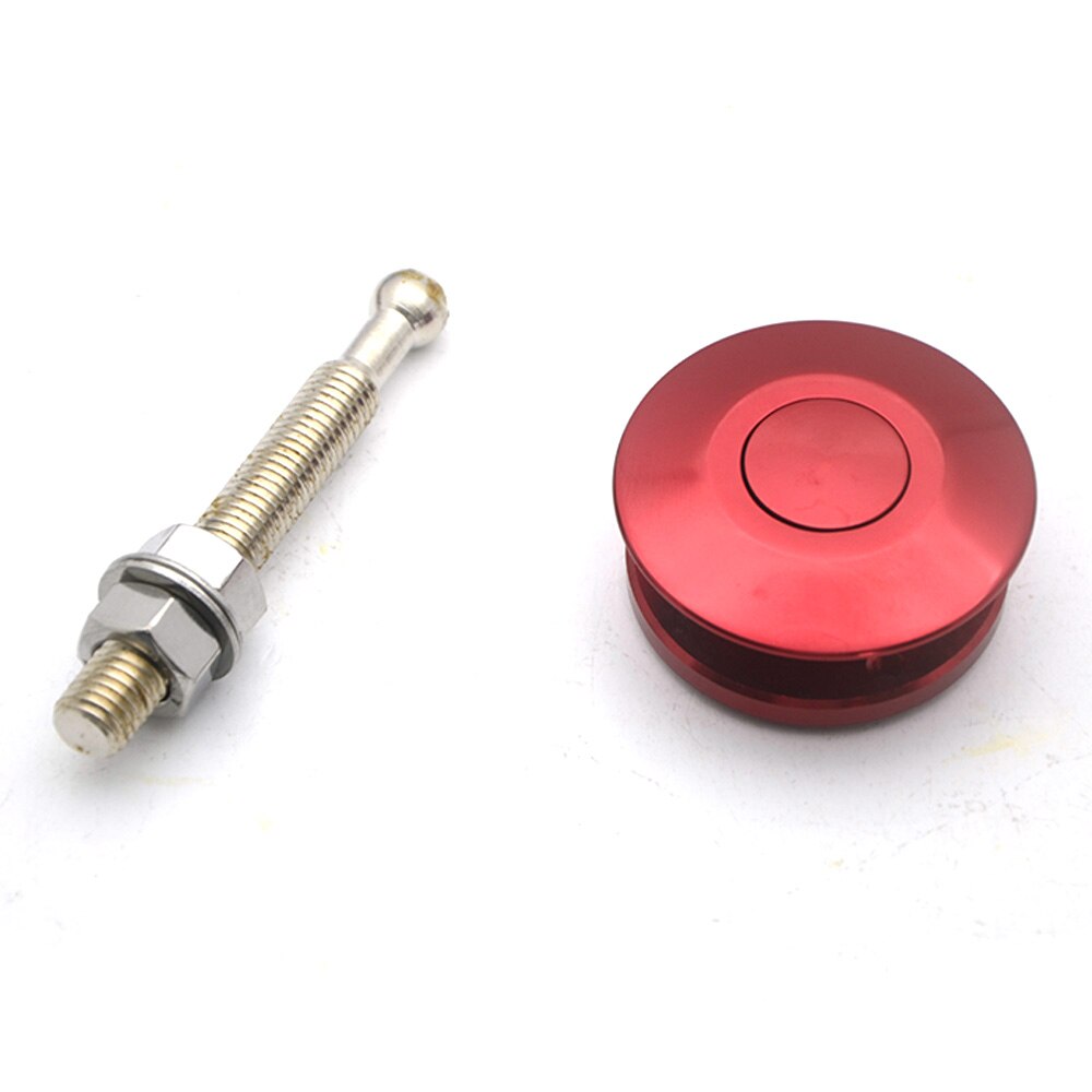 Pin de bonete de liberación rápida de aluminio Universal, 2 uds., botón de bloqueo de pasadores, Clip, motor de cierre rápido para coche
