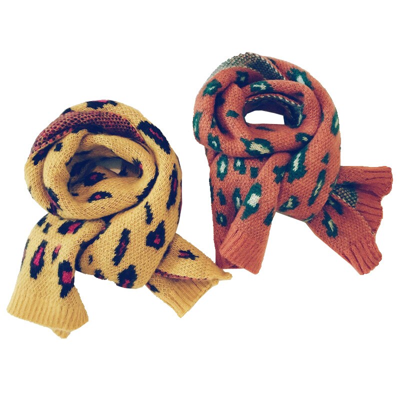 Kids Scarf Wool Knit Spring Winter Children's Scarf for Girls Boys Warm Shawl Snood Children Toddler Scarf 9 Colors