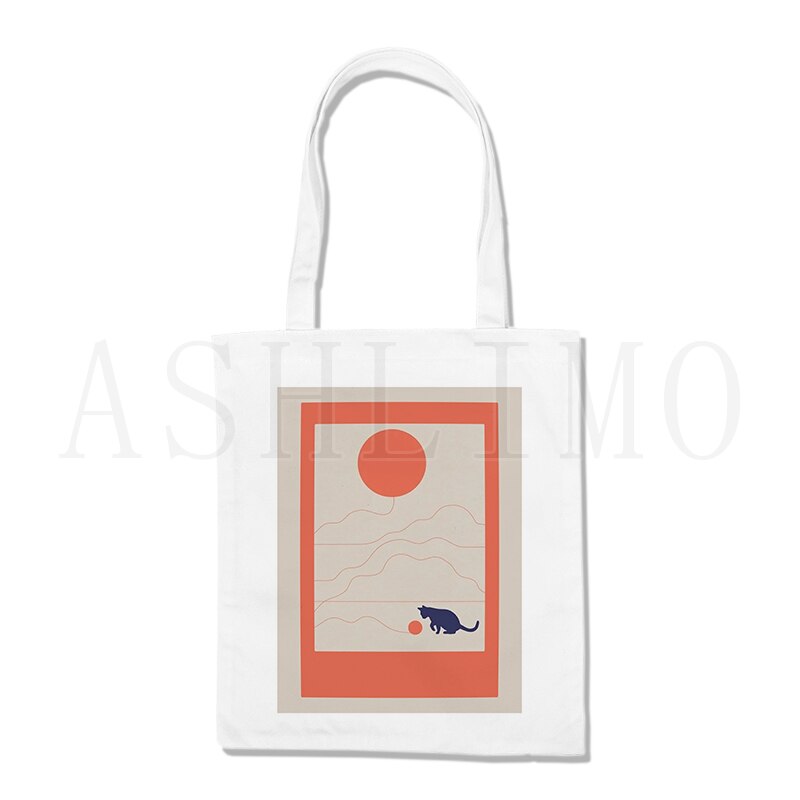 Kat Art Boodschappentas Bolsa Compra Plegable Jute Zak Bolsa Shopper Bolso Winkelen Handtas Tas Tote Herbruikbare Netto Ecobag Cabas: C396