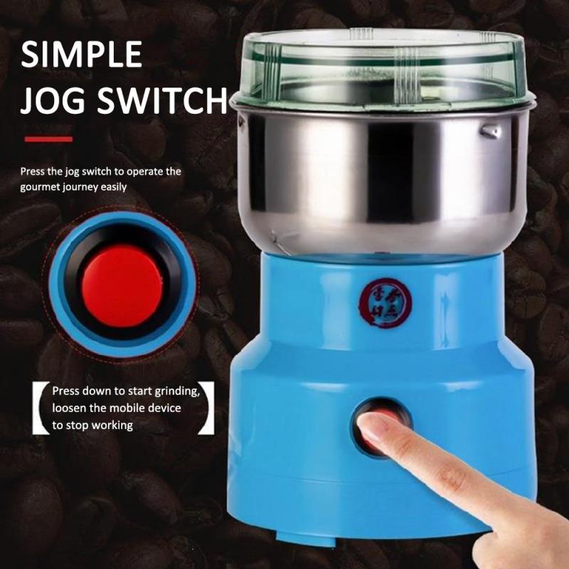 Multifunction Electric Coffee Grinder Smash Machine Spice Herb Grinding Cereals Grain Coffee Beans Kitchen Tools Upgrade