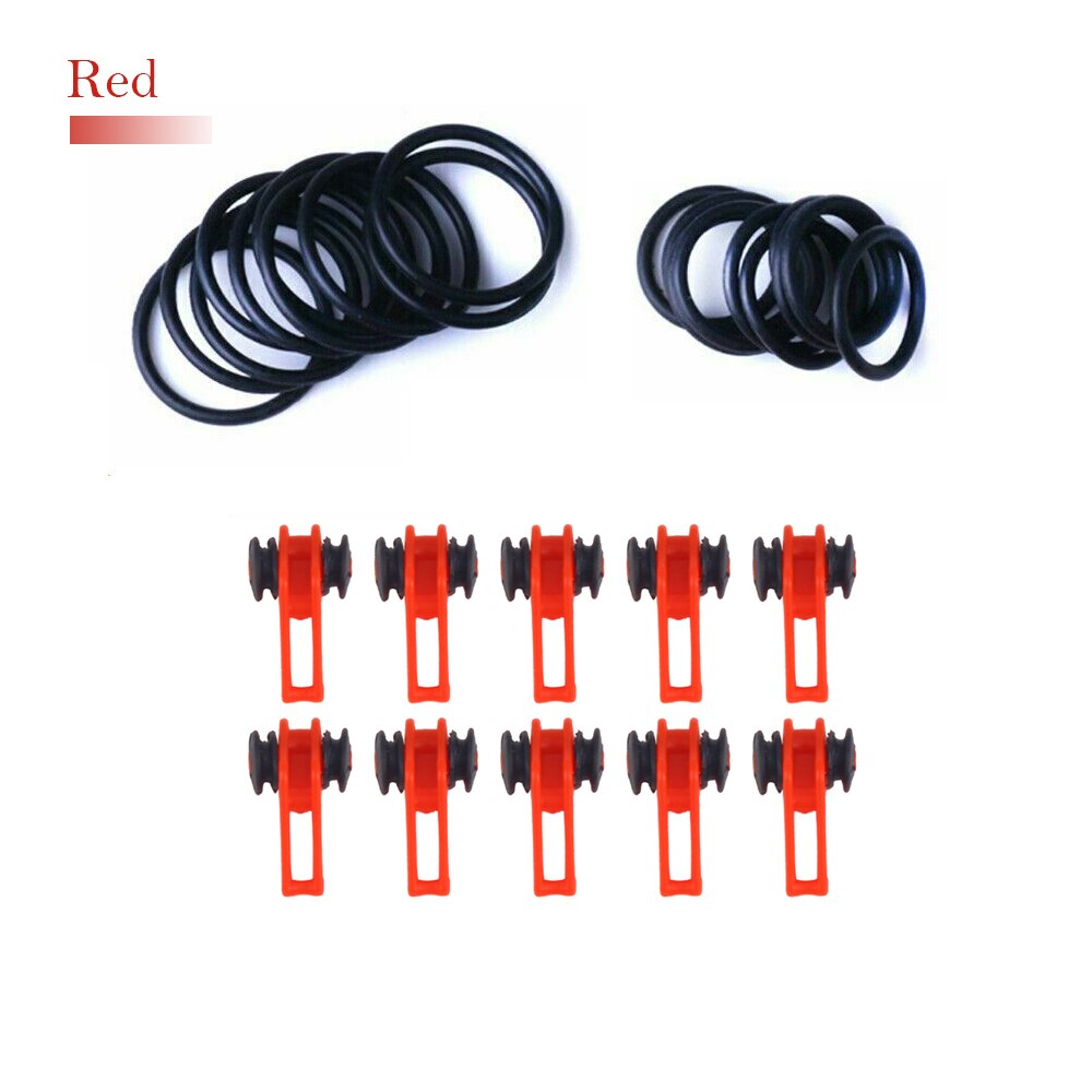 10 Pcs/Set Plastic fishing device for hanging lure on the rod hook hanger Fishing Rod Pole Hook Keeper for Locket Bait Device: 1