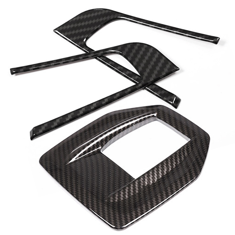 2 sztuk z włókna węglowego styl dla Alfa Romeo Giulia Stelvio 2016 2017 2018 ABS chrom kierownica ramka dekoracyjna wykończenia akcesoria