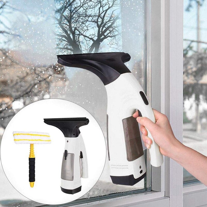 Thuis Window Cleaner Draadloze Oplaadbare Glas Schoonmaken Tool Set Handheld Ruitenwisser Automatische Multifunctionele Window Cleaner Eu Plu