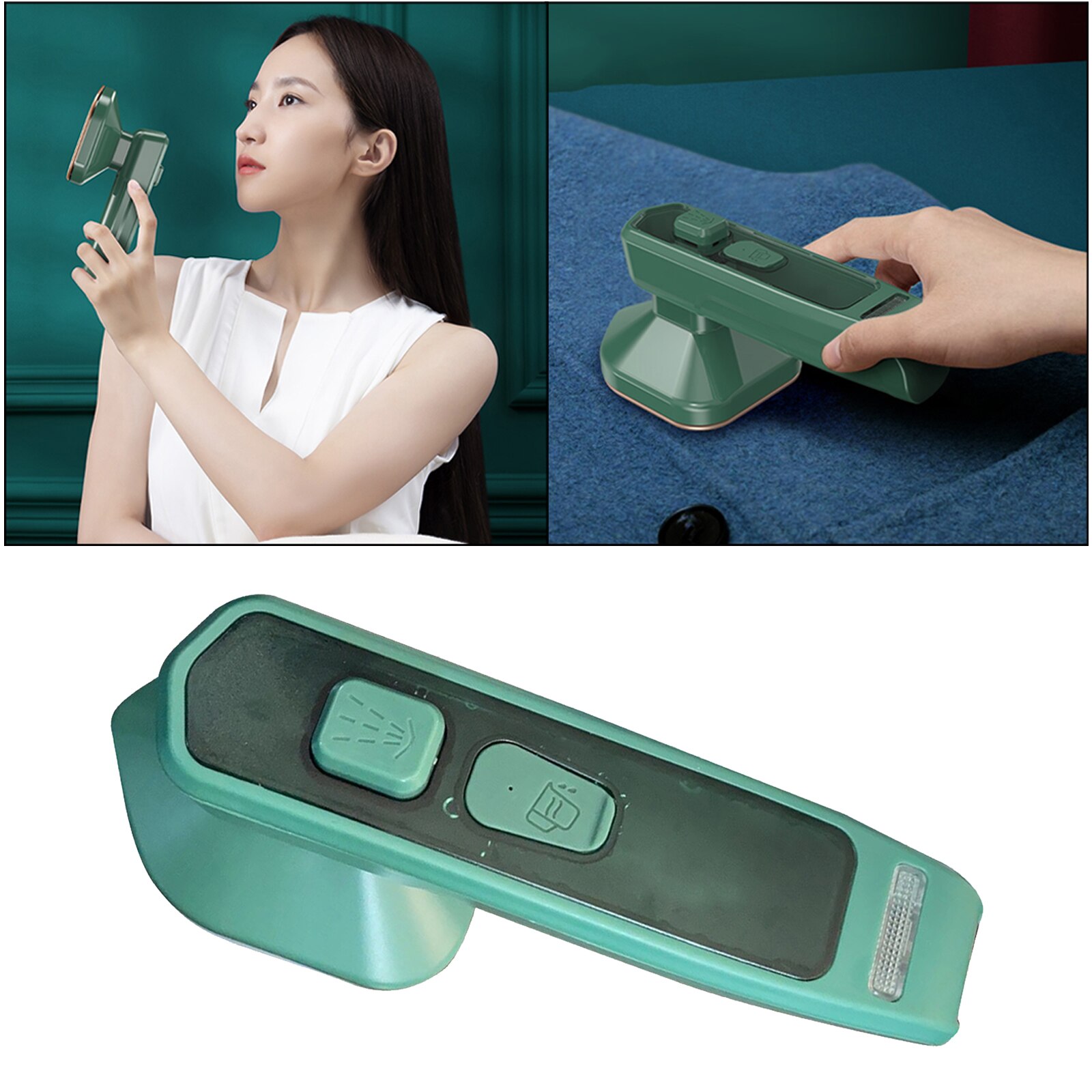Portable Handy Electric Heat Pressing Iron for Clothes DIY T Shirts Hats Trousers, EU Plug
