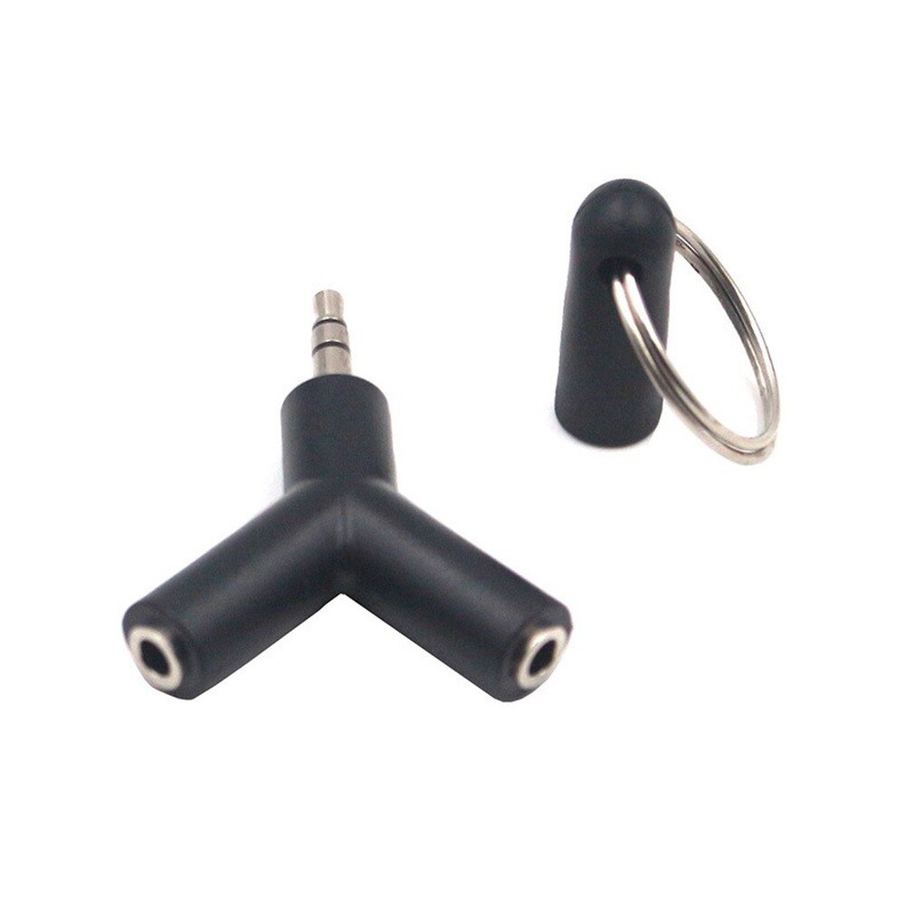 Conector Jack de 3,5mm Mini Y en forma de macho a 2 hembra M/F, divisor de auriculares bidireccionales, adaptador de conector de auriculares de Audio con doble conector