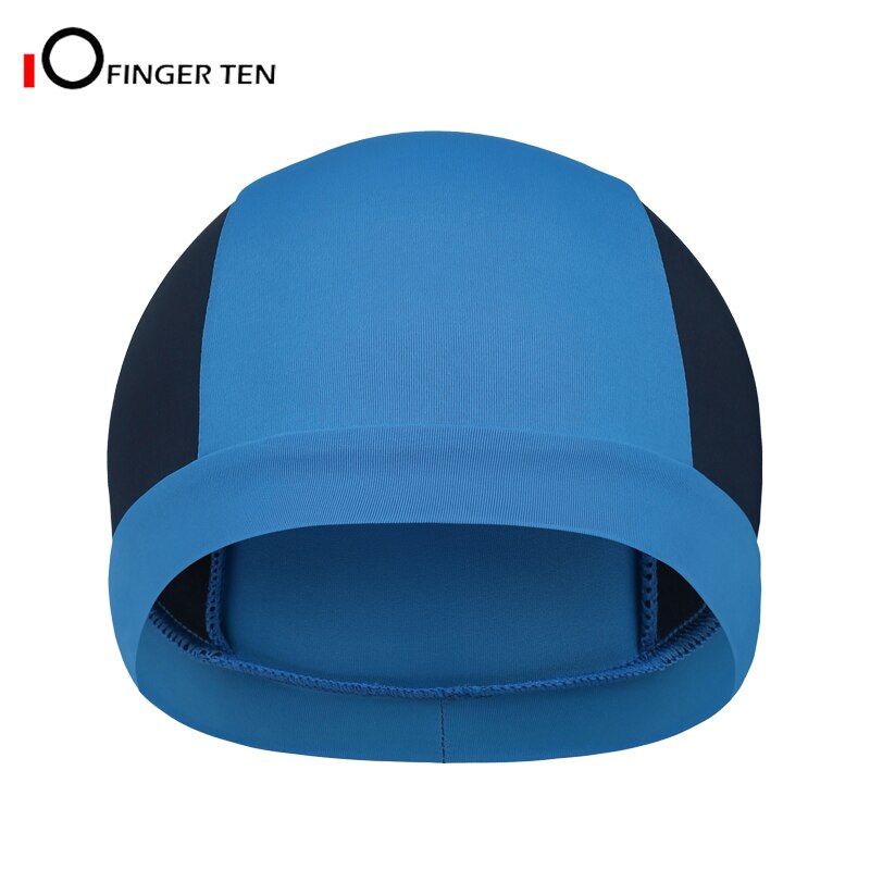 casco de refrigeración de secado rápido gorras de ciclismo bicicleta de carretera para correr motocicleta y fútbol bajo Gorro con líneas duras: Blue-Black
