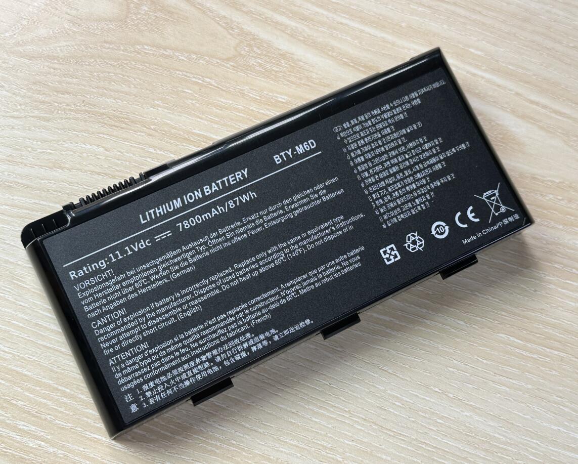 BTY-M6D Laptop Battery for MSI GT60 GT70 GX780R GX680 GX780 GT780R GT660R GT663R GX660 GT680R