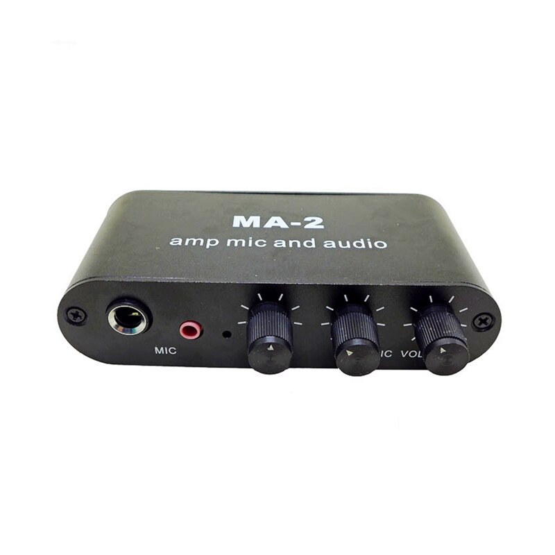 6.5Mm Dynamische Microfoon 3.5Mm Condensator Microfoon Versterker Hoofdtelefoon Versterker Muziek Audio Voorversterker Mengpaneel: Default Title