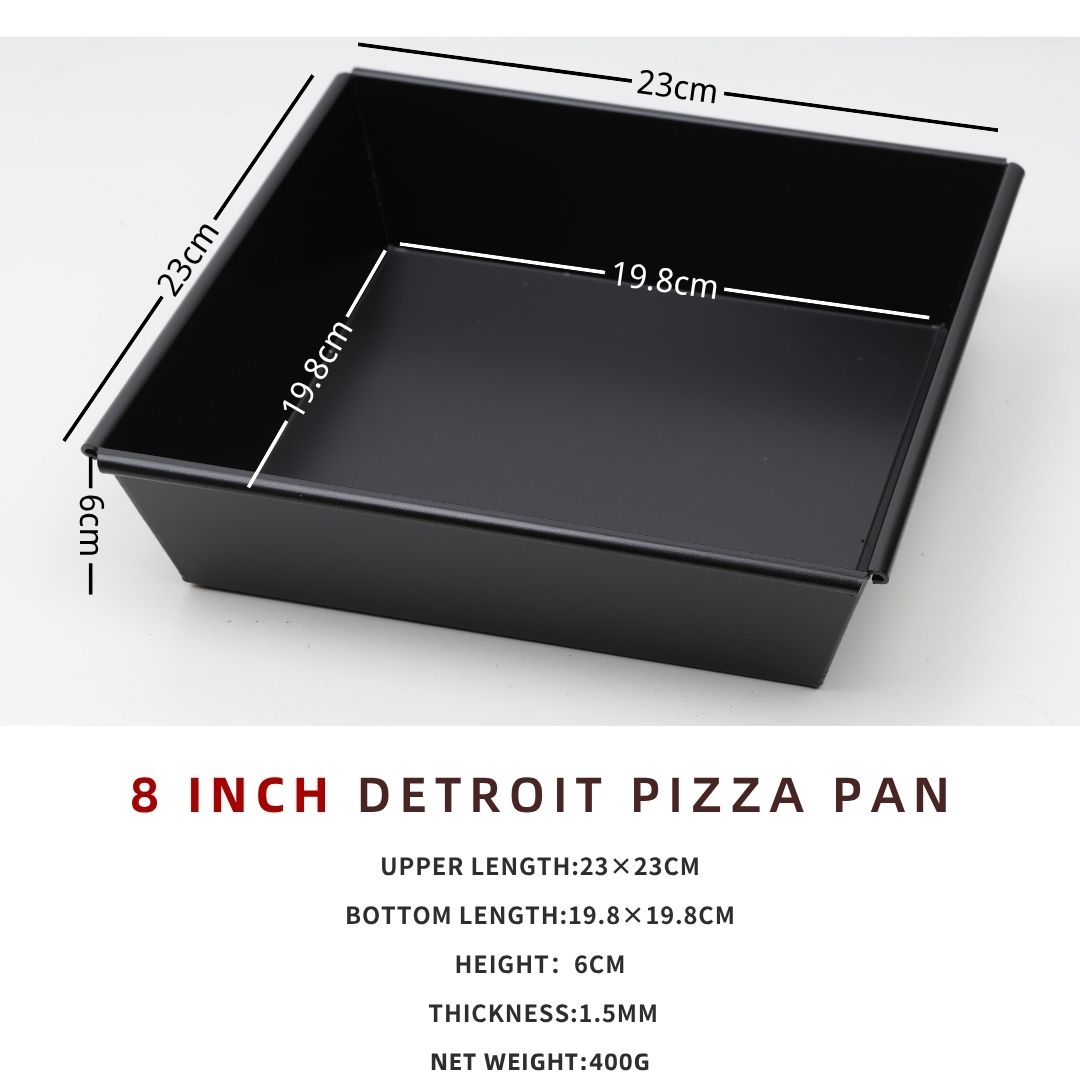 6 ~ 10 inch Detroit Style Pizza Pan Deep Dish Pizza Pan, Pizza Pan, Vierkante Bakpan, Bakvormen Keukengerei, Aluminium: Blauw