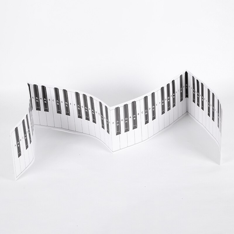 88 Key Practice Keyboard Piano & Note Chart for Behind the Piano Keys,Guide Teaching Aid Note Chart for Beginner Student
